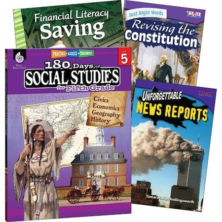 Shell Education Teacher Created Materials Book Set, Social Studies, GR 5, 8-1/2inx4/5inx11in, MI SHL118399